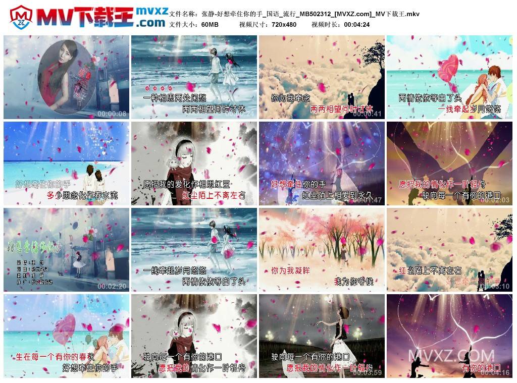 张静-好想牵住你的手_国语_流行_MB502312